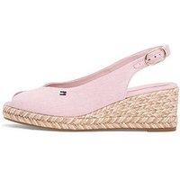 Tommy Hilfiger Mid Wedge Espadrille & Slingback Sandals - Pink