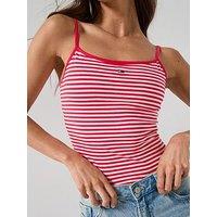 Tommy Jeans Essential Strap Top - Red