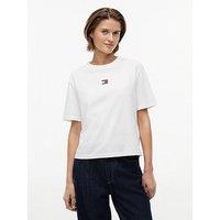 Tommy Jeans Boxy Flag T-Shirt - Ivory