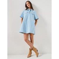 Tommy Jeans A-Line Dress - Blue