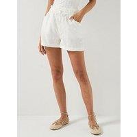 Tommy Jeans Essential Linen Shorts - White