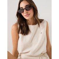 Tommy Jeans Linen Blouse - White