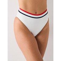 Tommy Hilfiger High Rise Cheeky Bikini Bottoms - White