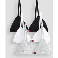Tommy Hilfiger 3 Pack Triangle Bra - Multi