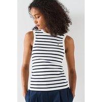 Tommy Hilfiger Stripe Tank Top - White
