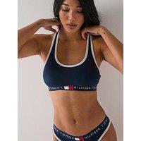 Tommy Hilfiger Rib Racerback Bralette - Navy
