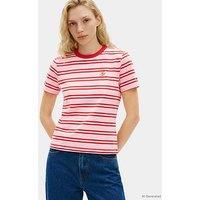 Tommy Hilfiger Th Script Crew Neck T-Shirt - Red