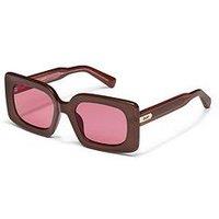 Quay Australia Talk Show-Dark Brown/Magenta