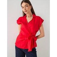 Tommy Hilfiger Linen Knot Top