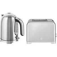 Swan Solace, 2 Slice Toaster Twin Pack Stainless Steel