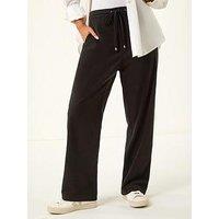 Roman Petite Corduroy Drawstring Trouser - Black