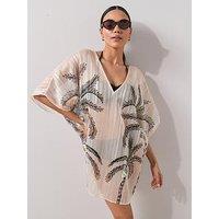 The Very Collection Sequin Palm Cover Up