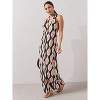 The Very Collection All Over Printed Halter Maxi Dress