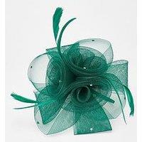Quiz Green Flower Headband Fascinator