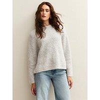 New Look Boucle Knit Jumper - Grey