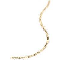 The Love Collection 9Ct Yellow Gold Solid Curb Chain 18 Inch