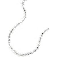 The Love Collection Sterling Silver Singapore Chain (2.7Mm) Necklace 18 Inch