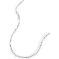 The Love Collection Sterling Silver Curb Chain (2.8Mm) Necklace 18 Inch