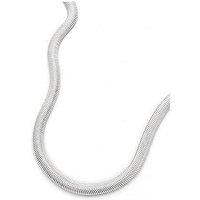 The Love Collection Sterling Silver Snake Chain (6Mm) Necklace 17 Inch