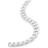 The Love Collection Sterling Silver Curb Chain (11.4Mm) Necklace 22 Inch