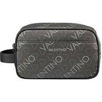 Valentino Zefir All-Over Logo Soft Washbag - Black