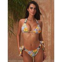 Moda Minx Amour Tie Side Full Brief Bikini Bottom - Lemon
