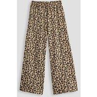The Very Collection Girls Wide Leg Trousers - Leopard Print