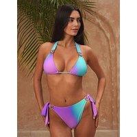 Moda Minx Club Tropicana 'Purple Rain' Triangle Bikini Top - Purple Rain