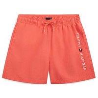 Tommy Hilfiger Boys Medium Drawstring Swimshort - Orange