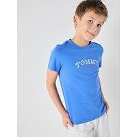 Tommy Hilfiger Boys Monotype Graphic Short Sleeve T-Shirt And Short Set - Blue