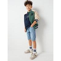 Tommy Hilfiger Boys Straight Mid Denim Shorts - Blue