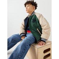 Tommy Hilfiger Boys Th Script Graphic Bomber Jacket - Multi