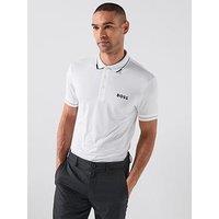 Boss Mens Golf Paul Pro Polo T-Shirt - White