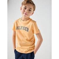 Tommy Hilfiger Boys Varsity Short Sleeve T-Shirt - Orange