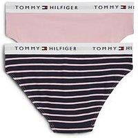 Tommy Hilfiger Girls 2 Pack Print Bikini Brief - Multi
