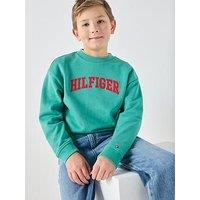 Tommy Hilfiger Boys Varsity Sweatshirt - Green
