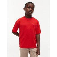 Tommy Hilfiger Boys Essential Archive Fit Short Sleeve T-Shirt - Red