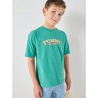 Tommy Hilfiger Boys 3D Graphic Short Sleeve T-Shirt - Green