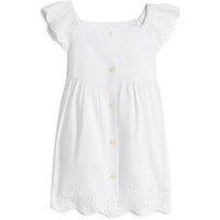 Tommy Hilfiger Baby Girls Broiderie Anglaise Short Sleeve Dress - White