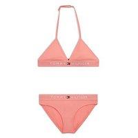 Tommy Hilfiger Girls Triangle 2 Piece Swim Set - Pink