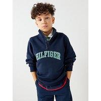 Tommy Hilfiger Boys Varsity Zip Sweatshirt - Navy