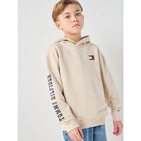 Tommy Hilfiger Boys Wavy Flag Hoodie - Beige