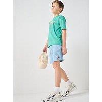 Tommy Hilfiger Boys Wavy Flag Herringbone Short - Blue