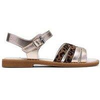 Clarks Junior Luana Metallic Sandal - Gold