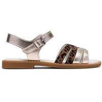 Clarks Junior Luana Metallic Sandal - Champagne