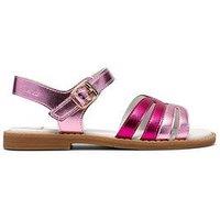 Clarks Junior Luana Metallic Sandal - Pink