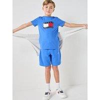 Tommy Hilfiger Boys Monotype Graphic Sweat Shorts - Blue