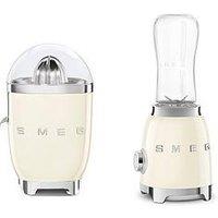 Smeg Juicer & Blender Breakfast Bundle- Cream