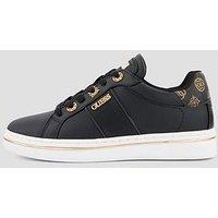 Guess Jeans Stew Charm Logo Lace Trainer - Black
