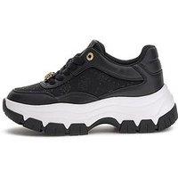 Guess Jeans Berrett 4G Peony Logo Chunky Sneaker - Black